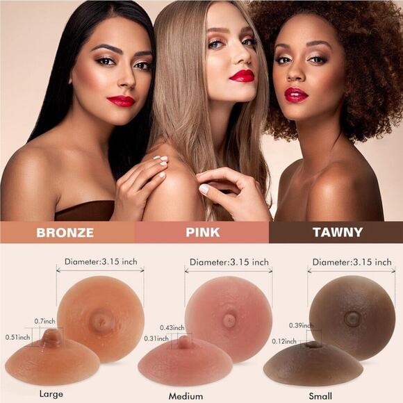 Simulation Silicone Fake Nipple Sunken Prosthetic Nipple Paste Self-adhesive 6 - Picture 4 of 4